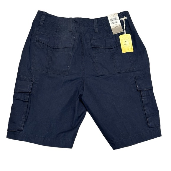 Men’s Haggar 32 Medium Shorts Cargo Navy Durable Workwear 7 Pockets Cotton NWT - Picture 4 of 11